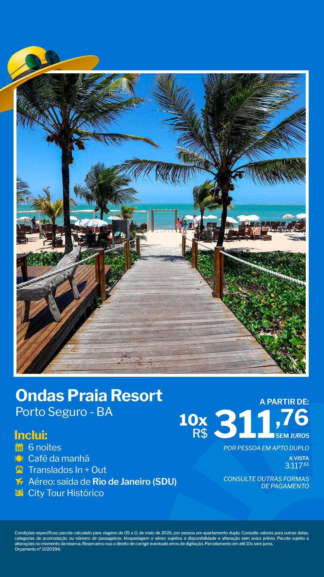Fortaleza - 6 noites - Ondas Praias Resort